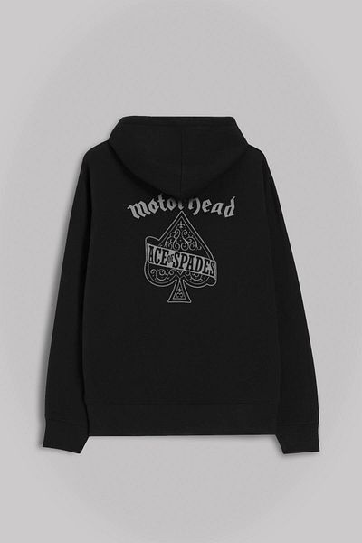 Kendim Seçtim Λογότυπο Motorhead Ace Of Spades Everything Else Μπροστινό και πίσω εμπριμέ φούτερ Unisex με κουκούλα