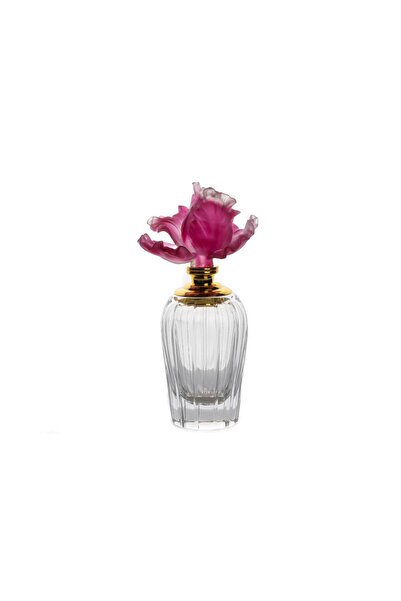 Mikasa Moor MİKASA MOOR P281.385569 Pembe Çiçekli Dekoratif Şişe 8x17cm
