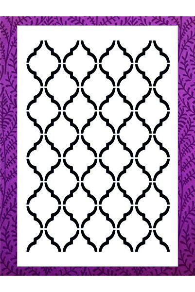 Stencilsarayi STENCİL SARAYİ BOYAMA ŞABLON ZEMİN DESENİ - 7905 ÖLÇÜ 20X30