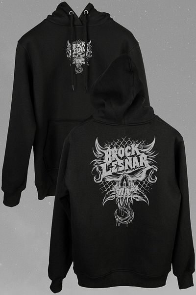 Kendim Seçtim Brock Lesnar Logo Wwe Ufc American Wrestling Sports Hanorac imprimat față și spate Hanorac cu glugă unisex