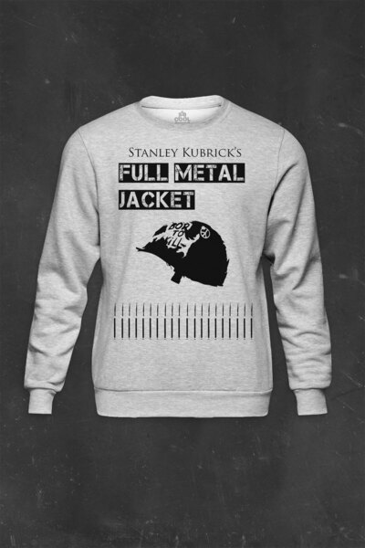so cool Siva majica sa kapuljačom Full Metal Jakna Film Stanleyja Kubrika Šta...