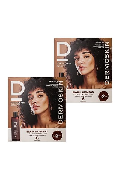 Dermoskin Biotin Shampoo for Women - Hair Care Loss 3-Piece Advantage Set 200 Ml