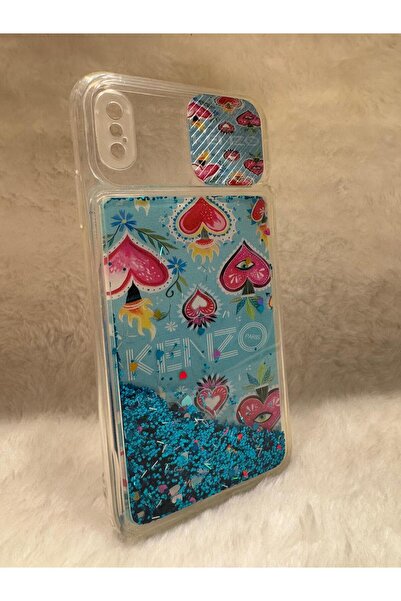 QEM XS MAX ŞIK SİMLİ VE KAMERA KORUYUCU KAPAKLI TELEFON KILIFI