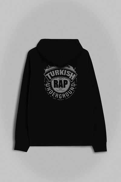 Kendim Seçtim Turkish Rap Underground Turkish Rap Hanorac imprimat față și spate Hanorac cu glugă unisex