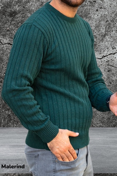 Malerind Men's Knitwear Sweater Crew Neck Comfortable Fit