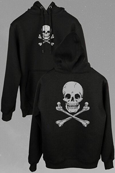 Kendim Seçtim Скелет черепа, кістки, привид, передній і задній принт, унісекс...