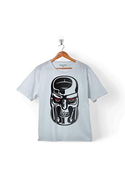 Kendim Seçtim Terminator Genesys Robot Skull Face Machine Dječja majica