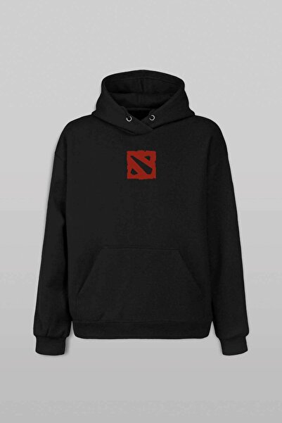 Kendim Seçtim Mid Or Feed Dota 2 Dota2 Logo Prednja i Zadnja Štampano Dukseri...