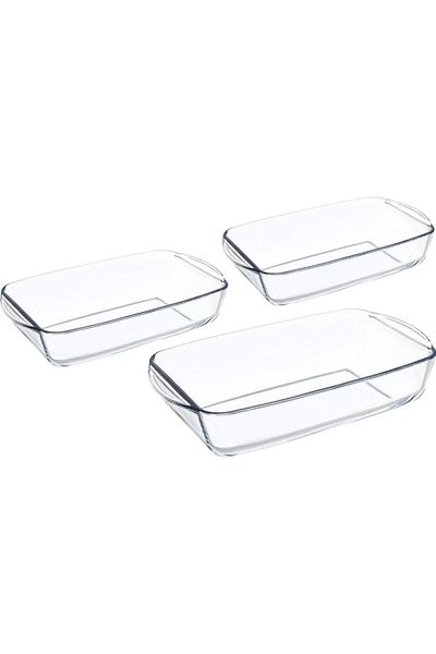 Paşabahçe Rectangular Borcam Set of 3 - 159051