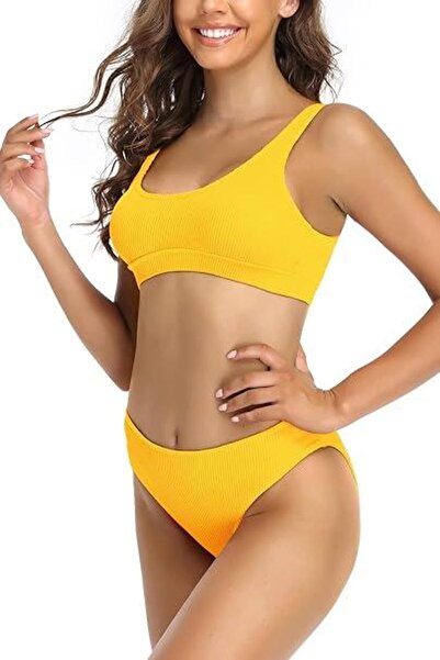 RAPAPA Γυναικείο αμάνικο μπικίνι με κορδόνι με κορδόνι 51427