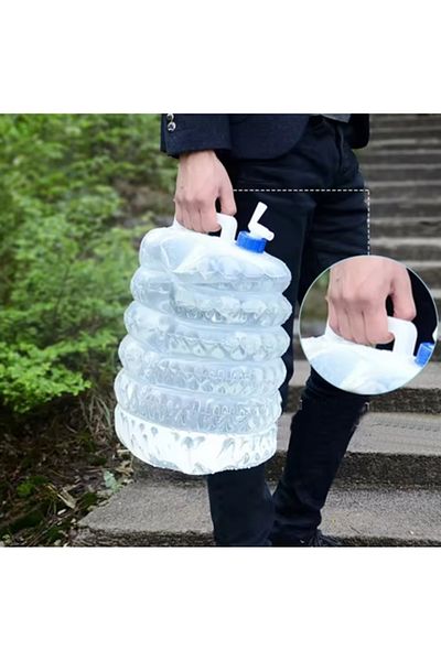 gaman Folding Water Canister 15Liter Foldable Water Canister with Faucet