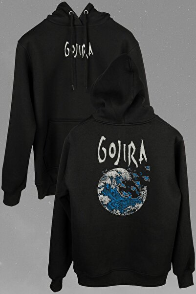 Kendim Seçtim Gojira Progressive Metal Logo Prednja i Zadnja Štampano Dukseri...