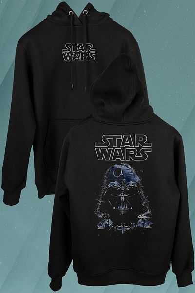 Kendim Seçtim Războiul Stelelor Darth Vader Star Wars Hanorac imprimat față și spate Hanorac cu glugă unisex