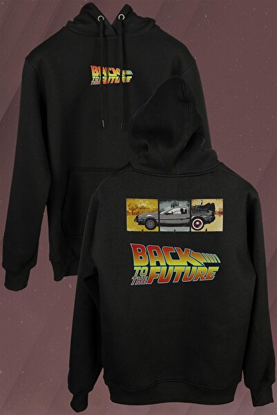 Kendim Seçtim Povratak u budućnost unisex Sa kapuljačom hoodie - prednja i za...