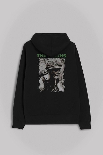 Kendim Seçtim The Smiths Meat Is Murder Hanorac imprimat față și spate Hanorac cu glugă unisex