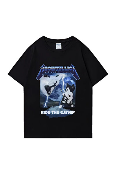 Drippy Meowtallica Plde Catnlp - Zabavna majica za muškarce i žene mačka Meme...