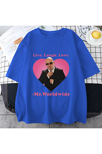Drippy Pitbull grafička majica kratkih rukava "Live Laugh Love Count Me In" s...
