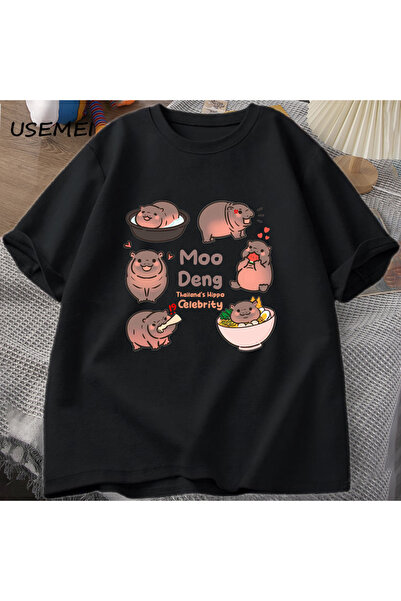 Drippy Moo Deng, skakajuća svinja, beba nilskog konja, Khao Kheow, otvoreni z...