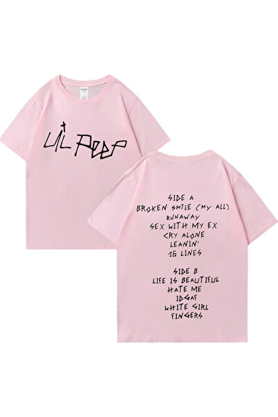 Drippy تي شيرت مطبوع عليه Lil Peep Vintage - ملابس الشارع الهيب هوب للرجال وا...