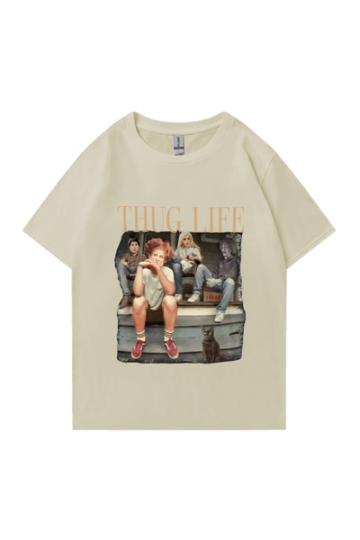 Drippy Zlatne devojke Thug Life Halloween grafička majica Muškarci Žene Vinta...