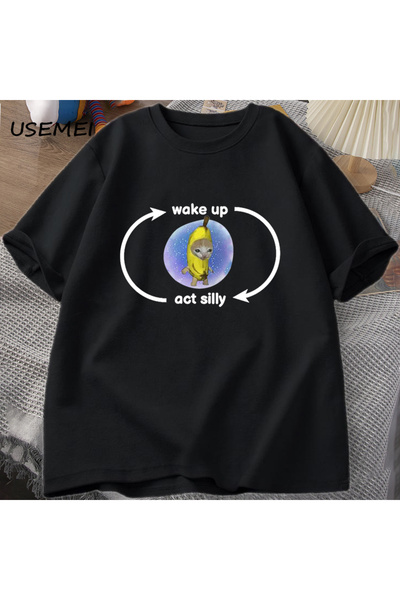 Drippy Tricou cu meme cu pisicuțe - Model cu pisică tristă și amuzantă