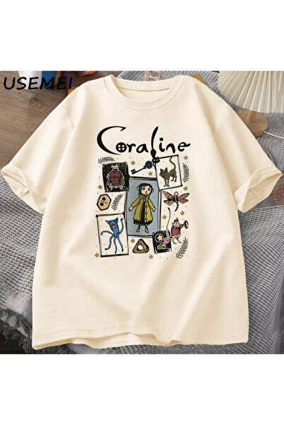 Drippy Coraline Halloween - Tricou Spooky Vintage pentru femei și bărbați, tr...