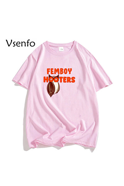 Drippy Hooters Original Owl T-shirt - Opuštena grafika kratkih rukava za mušk...