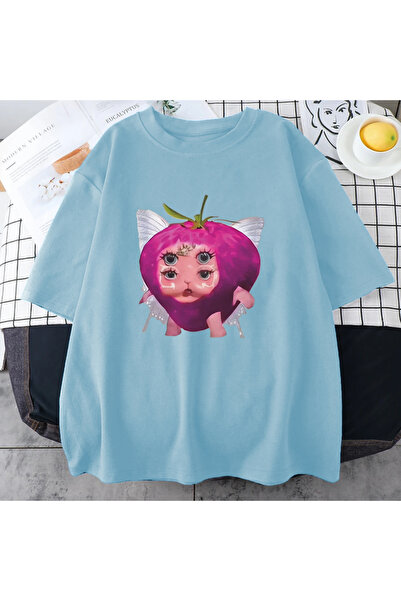 Drippy Tricou Kawaii cu model căpșuni Melanie Martinez - Îmbrăcăminte scurtă ...