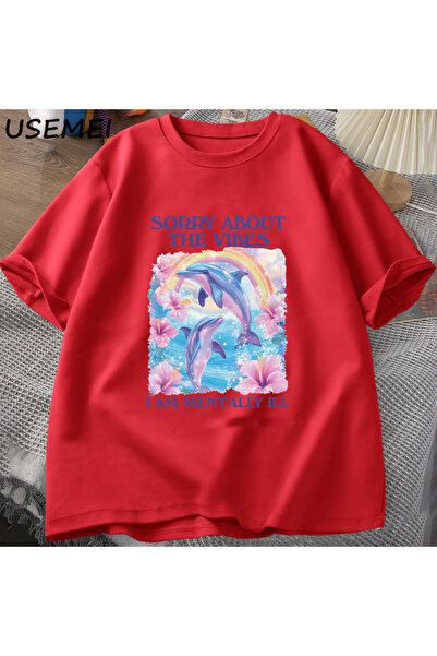 Drippy Tricou unisex amuzant din bumbac - cu mânecă scurtă