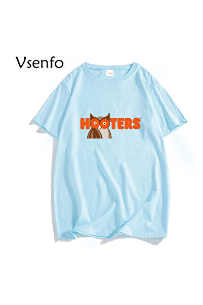 Drippy Hooters Original Owl T-shirt - Opuštena grafika kratkih rukava za mušk...