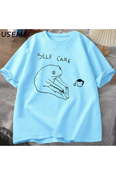 Drippy Retro Cottagecore Smiješna Žaba Štampano T-shirt - Žene Muškarci Letnj...