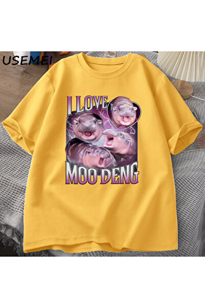Drippy Klub obožavalaca Moo Deng - Ljubitelj nilskih konja T-shirt, muškarci ...