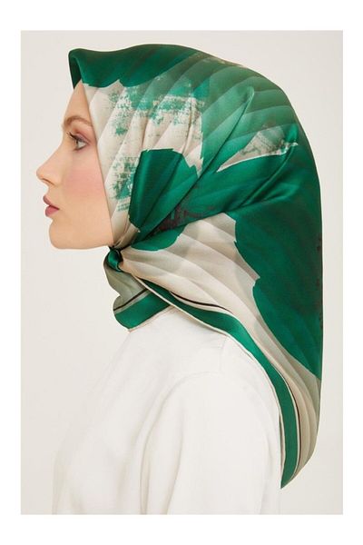 Armine DJ PURE SILK SCARF 9100D( S) (NOSTALGIA SURA) - ΠΡΑΣΙΝΟ- 9100D - 85