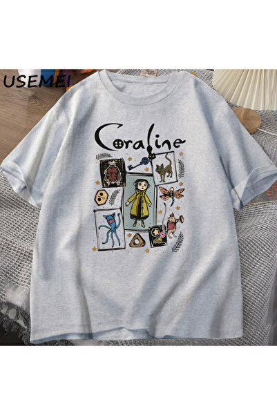 Drippy Coraline Halloween - Tricou Spooky Vintage pentru femei și bărbați, tr...