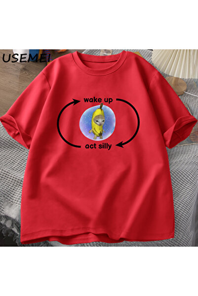 Drippy Legea stupidei a wokalizării - Tricou cu meme cu pisică banană, design...