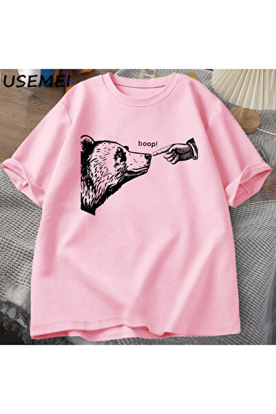 Drippy Boop Medved - Lagan kroj Pamuk T-shirt