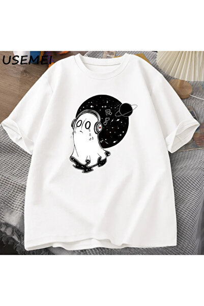 Drippy Μπλουζάκι Undertale Napstablook - Ανδρικά και γυναικεία βαμβακερά κοντομάνικα ρούχα Harajuku O