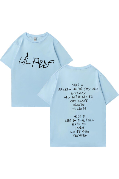 Drippy Lil Peep Vintage Štampano T-shirt - Muška i ženska hip hop ulična odje...