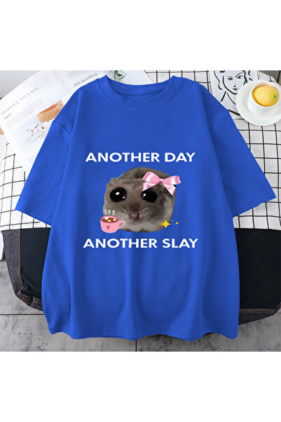 Drippy Хамстер Слей Сладко графично тениска - мъжка и дамска памучна печат