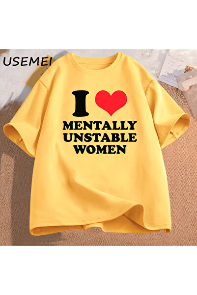 Drippy Ja sam mentalno nestabilna žena T-shirt muškarci vole opušteno, ja sam...