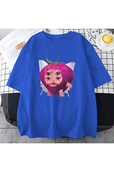 Drippy Tricou Kawaii cu model căpșuni Melanie Martinez - Îmbrăcăminte scurtă ...
