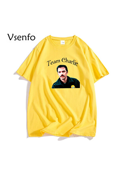 Drippy Футболка Charlie Baba Kuğu - Сутінки Бавовняна футболка Bella з коротк...