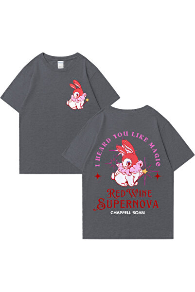 Drippy Чоловіча та жіноча футболка Chappell Roan Red Wine Supernova - Harajuk...