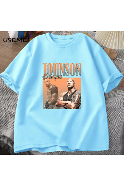 Drippy Dwayne Johnson Harajuku muška majica T-shirt - Rock Hard Sa deznom, kr...