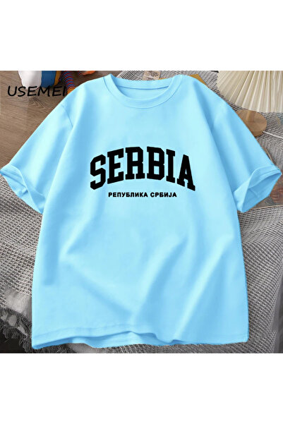 Drippy Republika Srbija Muška T-shirt - Pamuk, kratki rukav, Harajuku unisex ...