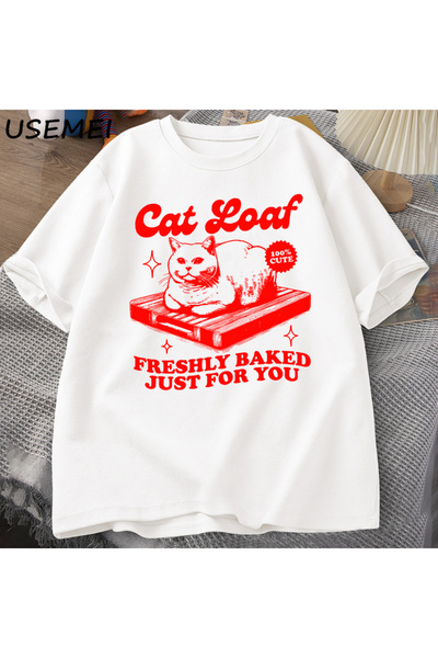 Drippy Loaf Funny mačka T-shirt - Retro grafičke majice za muškarce i žene, u...