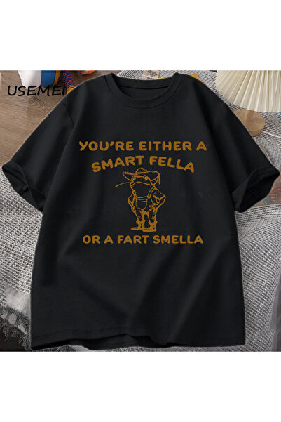 Drippy Pametna žena sa detaljima retro crtanog filma T-shirt - Čudan model ka...