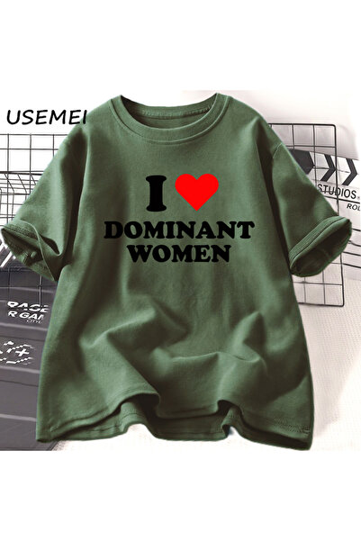 Drippy Ženska moda - Ja sam dominantna i drsko T-shirt, smešni citati, kratki...