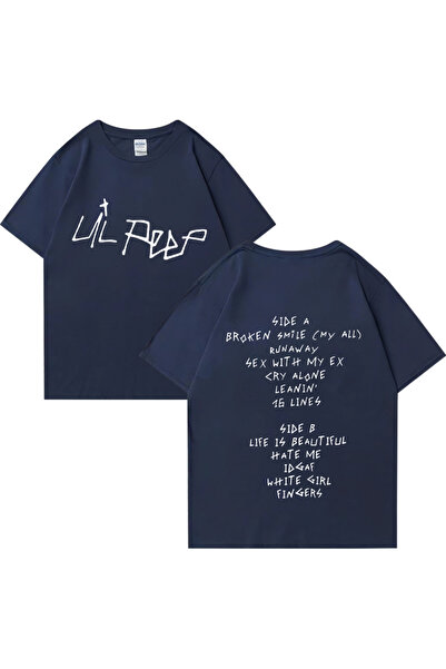 Drippy Vintage rapçi Lil Peep baskı T shirt yaz klasik erkek kadın Hip Hop st...