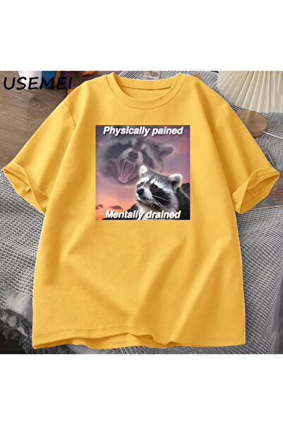 Drippy Bolno mentalno napet, fizički T-shirt - Zabavna vintage grafika, dizaj...